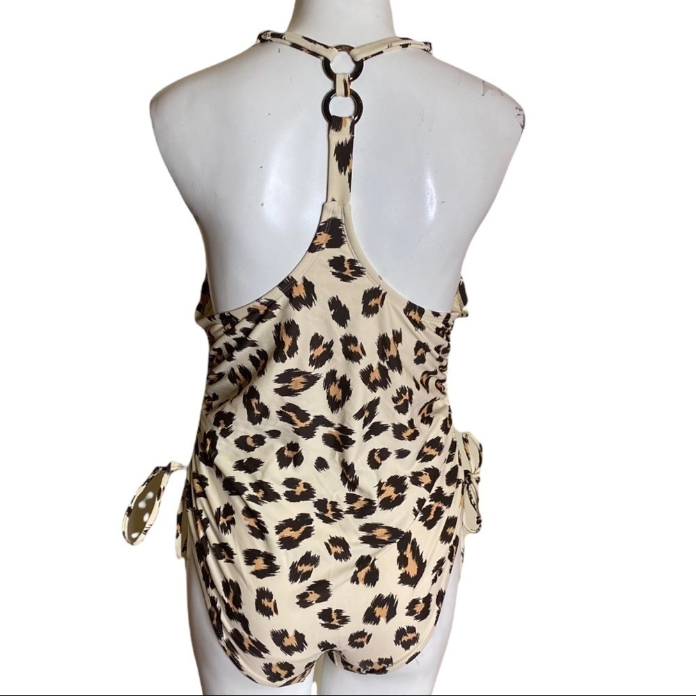 Women's Tortoise Ring One Piece Swimsuit Kona Sol Animal Print L - Picture 5 of 8